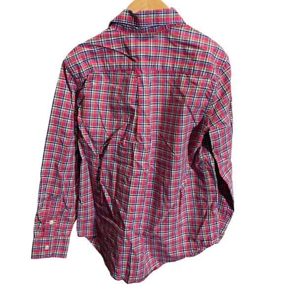 Ralph Lauren Kids Plaid Button-Up Shirt Size 7 Red/Green Cotton - Picture 4 of 4